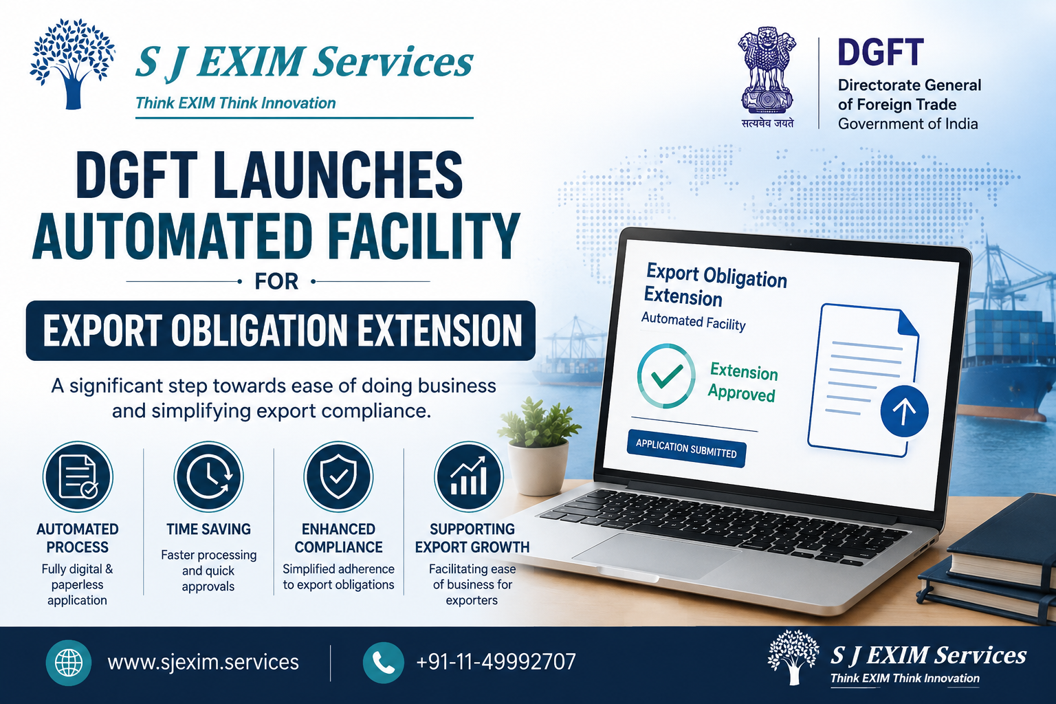 DGFT Launches Automated Facility for Export Obligation Extension