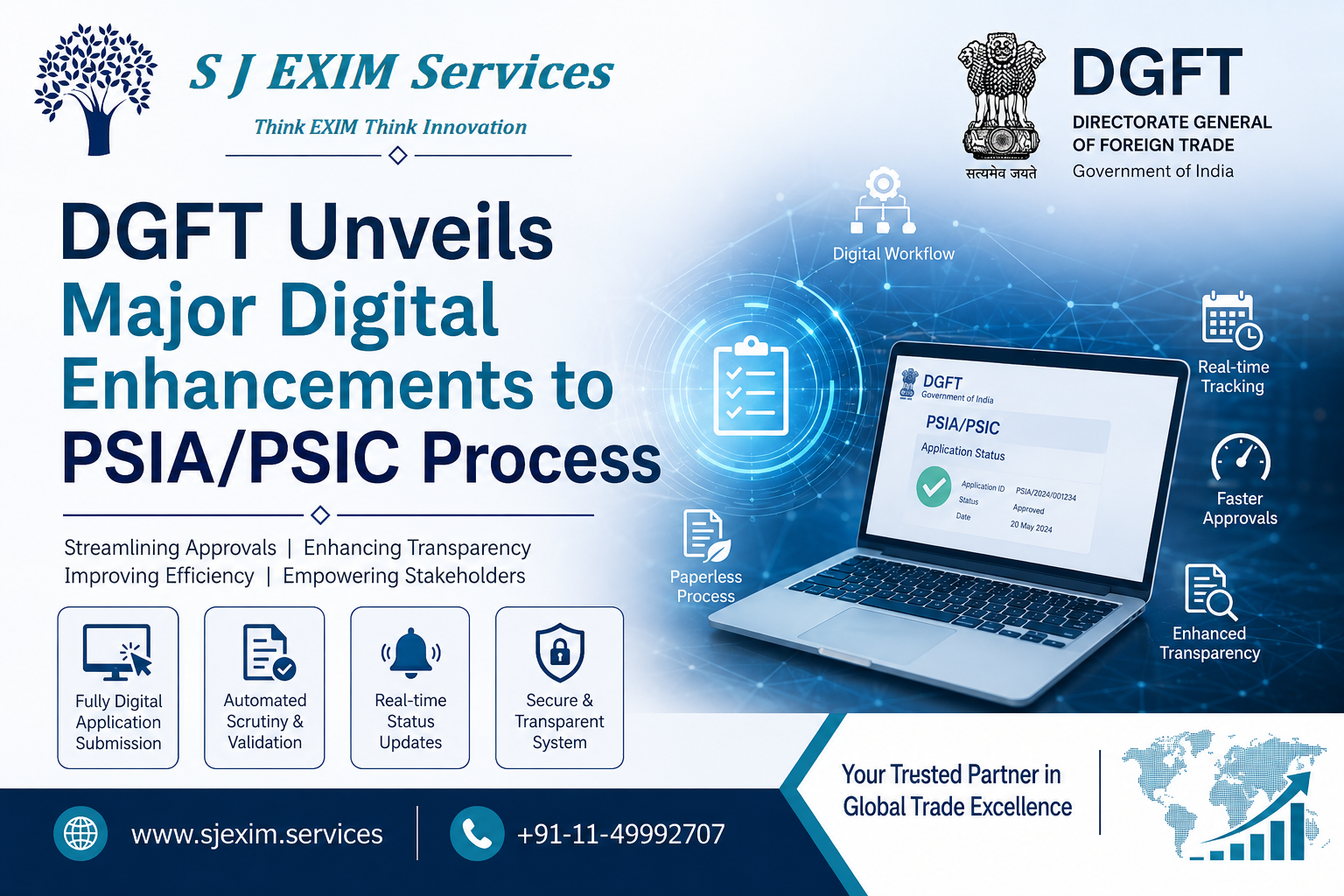 DGFT Unveils Major Digital Enhancements to PSIA/PSIC Process