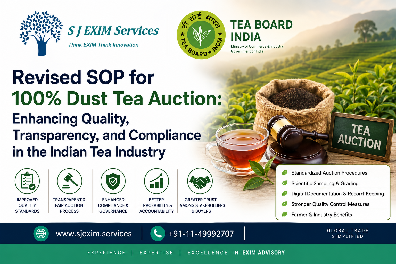Revised SOP for 100% Dust Tea Auction: Enhancing Quality, Transparency, and Compliance in the Indian Tea Industry