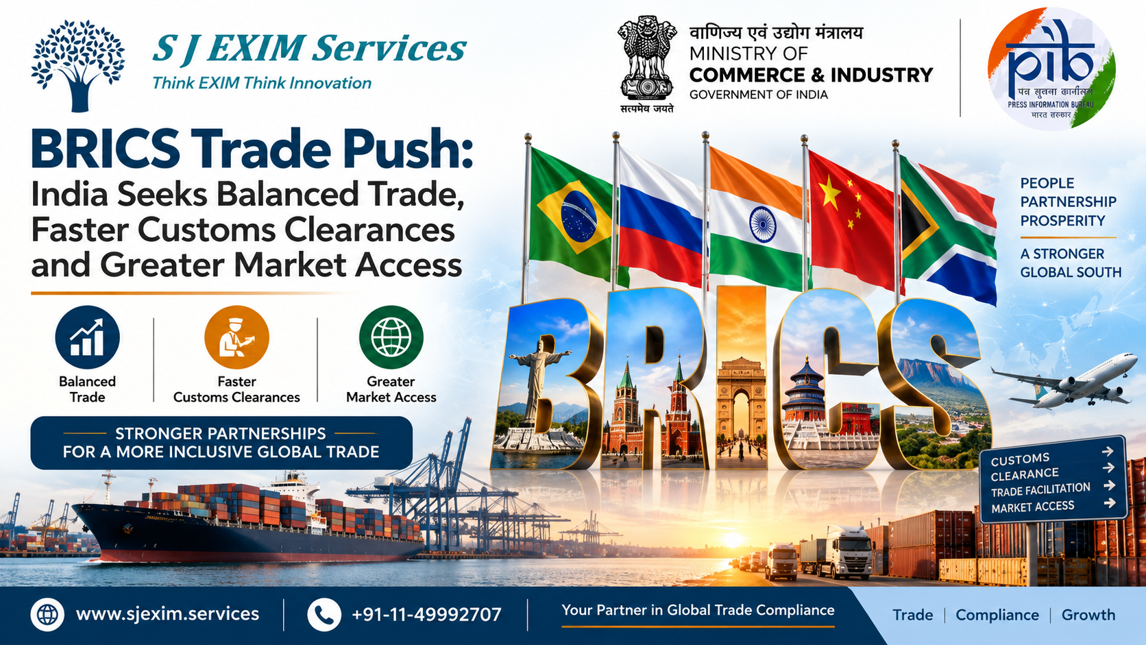 BRICS Trade Push: India Seeks Balanced Trade, Faster Customs Clearances and Greater Market Access