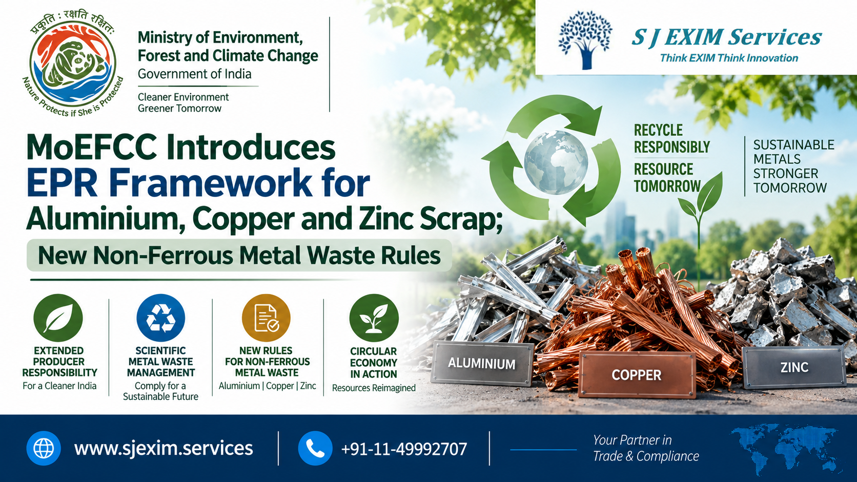 MoEFCC Introduces EPR Framework for Aluminium, Copper and Zinc Scrap; New Non-Ferrous Metal Waste Rules