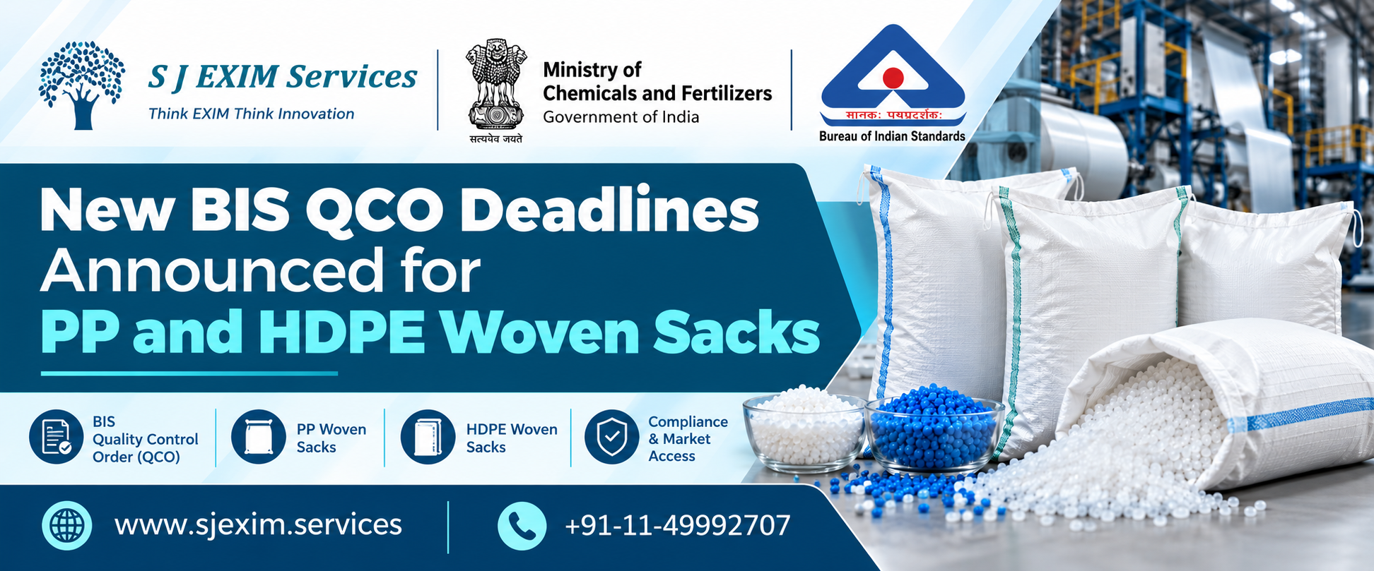 New BIS QCO Deadlines Announced for PP and HDPE Woven Sacks