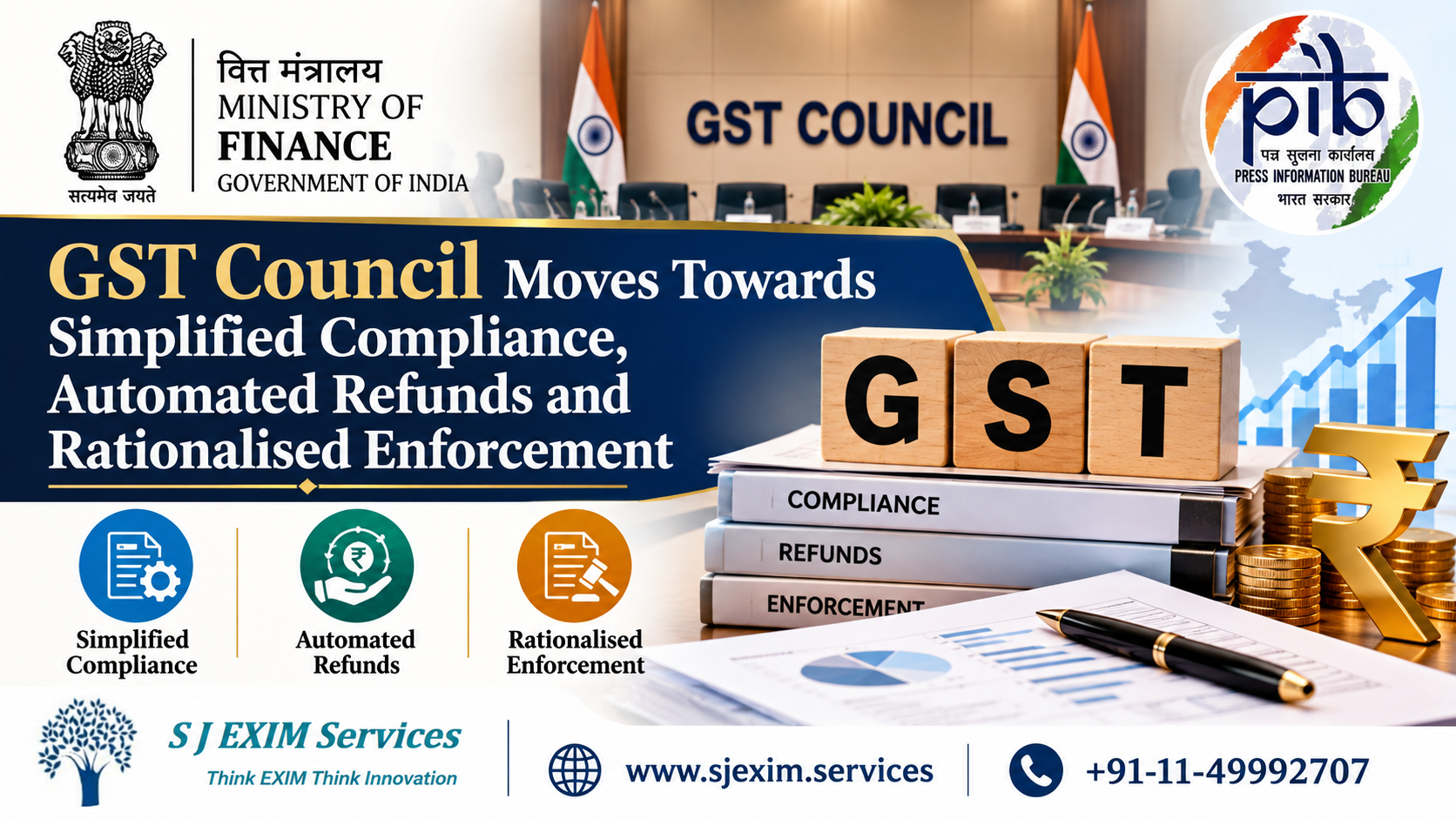 GST Council Moves Towards Simplified Compliance, Automated Refunds and Rationalised Enforcement